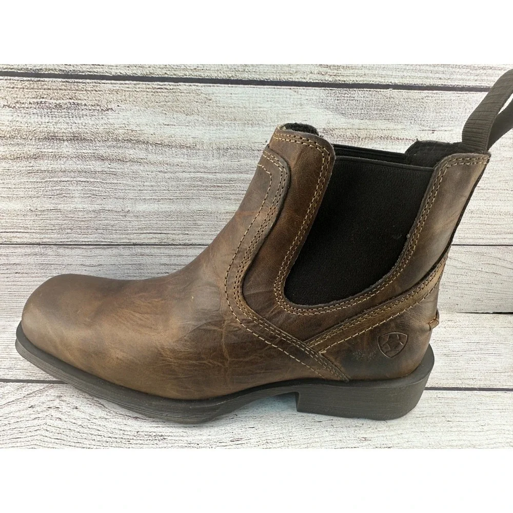 Ariat Midtown Rambler Men's Brown Chelsea Western Ankle Boots Size 8 D